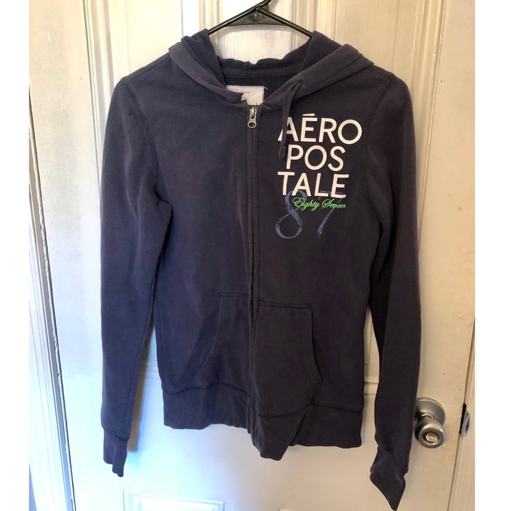 SALE!! 🔴 Aeropostale Navy Zip-Up Sweatshirt